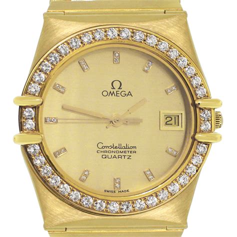 mens gold omega|men's omega watches with diamonds.